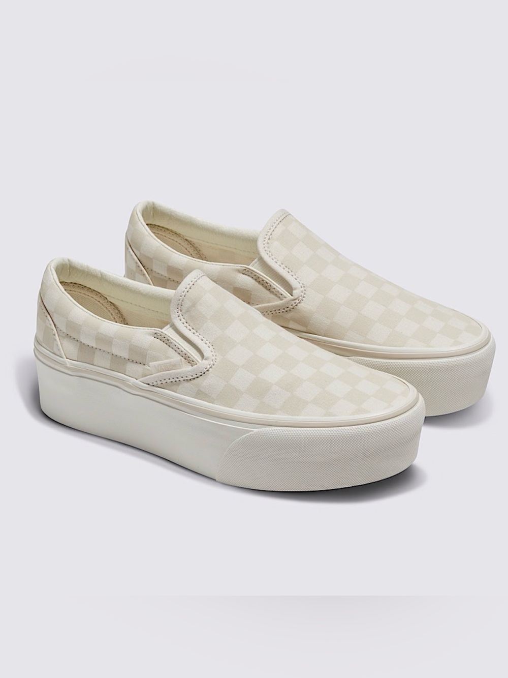Vans Classic Slip-On Stackform Checkerboard Skate Shoe - Unisex 9 Men /10.5 W